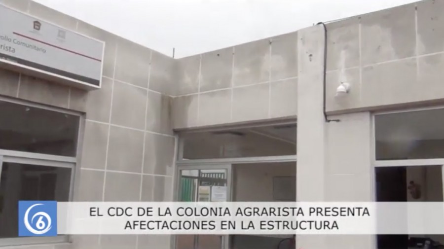 CDC de la Col. Agrarista de Chalco resgistra fisuras en sus muros 