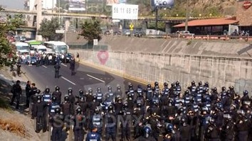 Bloqueo en la carretera México-Toluca
