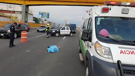 Muere un hombre arrollado en la México-Puebla