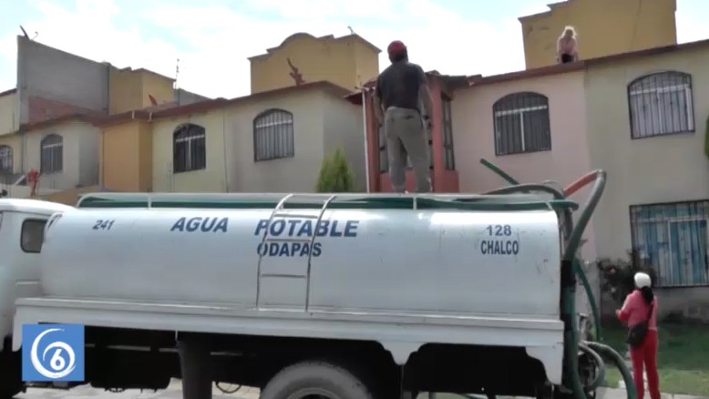 Una semana sin agua denuncian habitantes de la 7º Sección de San Buenaventura, sección que pertenece a Chalco