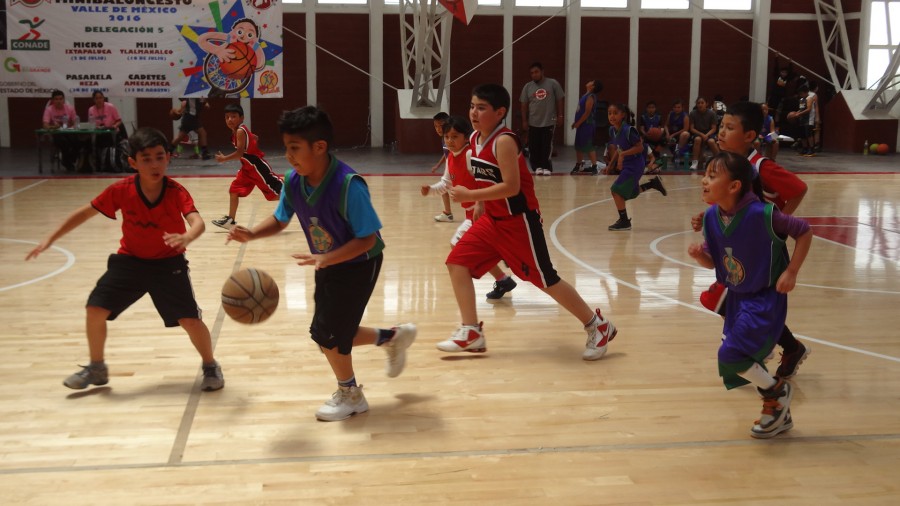 Se realizó festival de baloncesto en el Polivalente del Tejolote