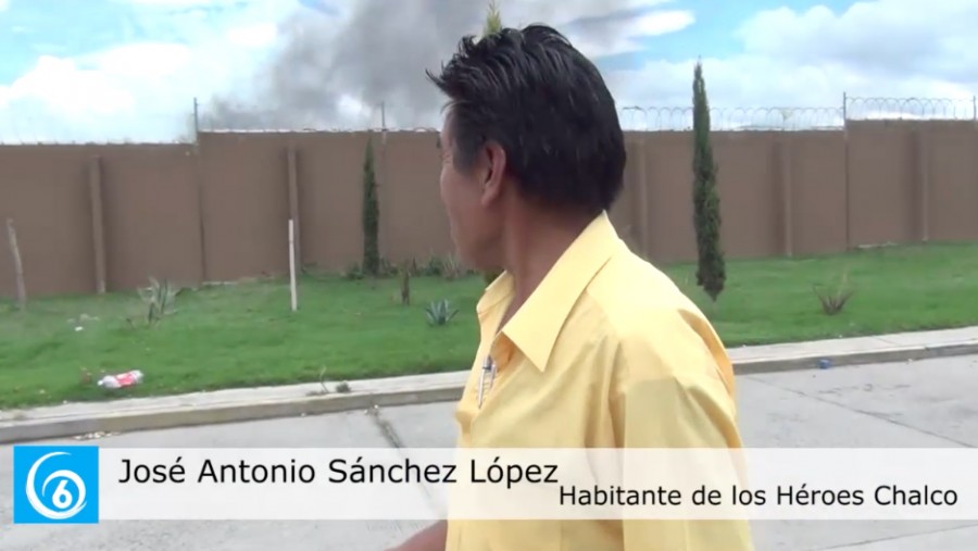 Vecinos de Los Héroes Chalco ven afectada su salud por humo de las tabiqueras