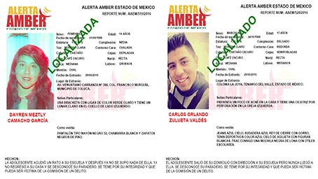 Informa PGJEM la localización de dos adolescentes reportados como desaparecidos en la entidad mexiquense
