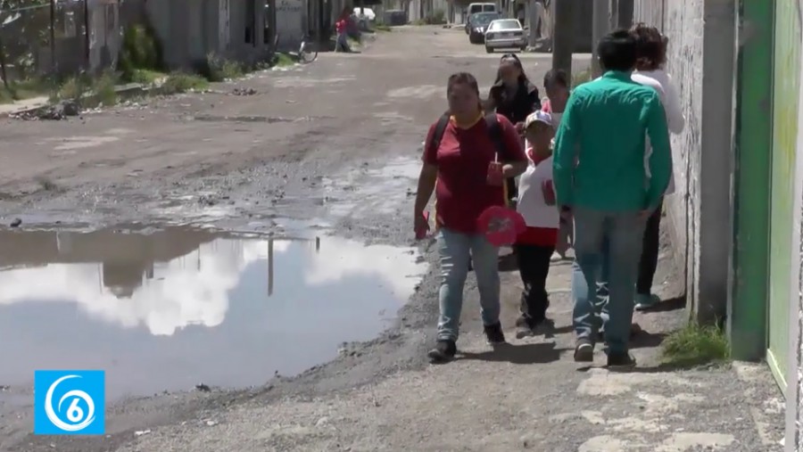 Problemas de inundación en la colonia Laguna Chiconautla en Ecatepec 