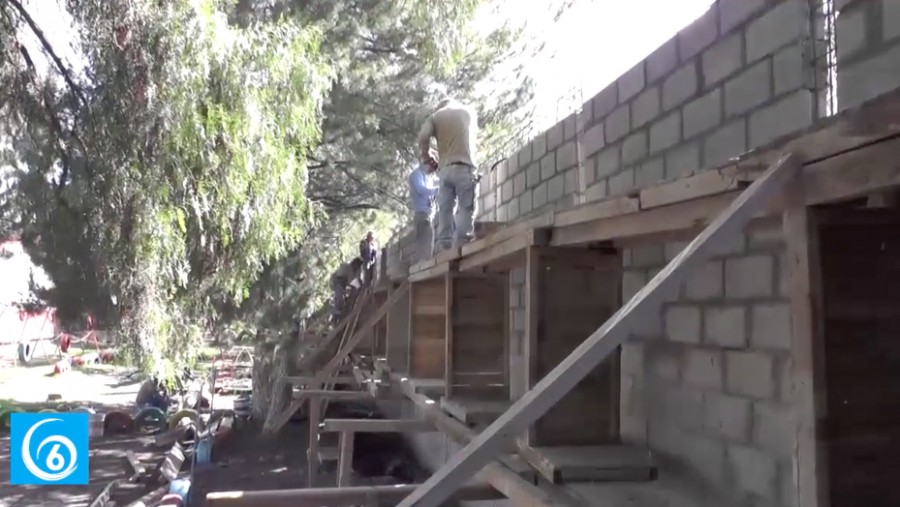 Reparan barda del Jardín de Niños Xochicalli en Izcalli, además de la techumbre y módulos sanitarios