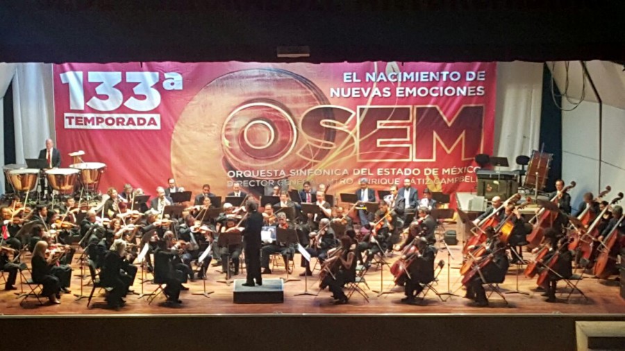 Orquesta Sinfónica del Estado de México (OSEM), a cargo del Maestro Enrique Bátiz, realizó presentación en el Tejolote 