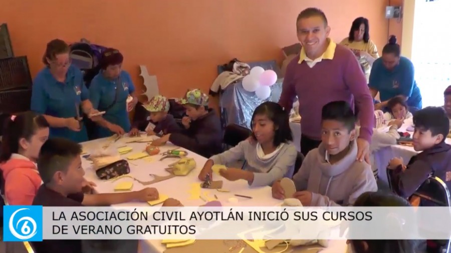 La asociación civil Ayotlán inició sus cursos de verano gratuitos