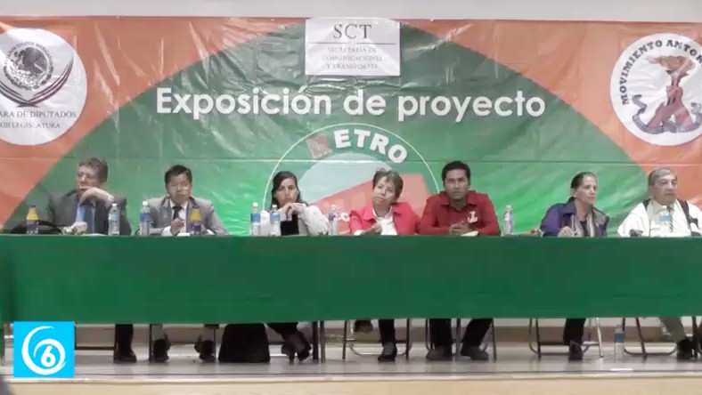 La Secretaría de Comunicaciones y Transportes, presenta el anteproyecto para la construcción del Metro La Paz-Chalco