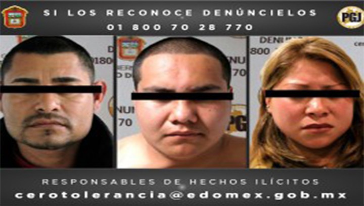 Condenan a 60 años de prisión a tres secuestradores detenidos por la PGJEM 