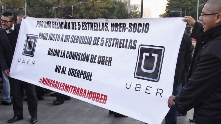 Cancelan movilización de UBER en la Ciudad de México