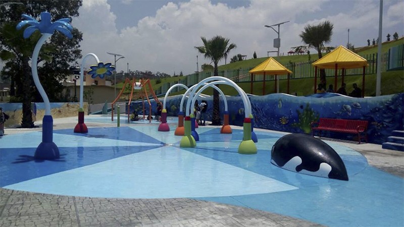 Se dan los últimos detalles para la inauguración del parque acuático en San Buenaventura 