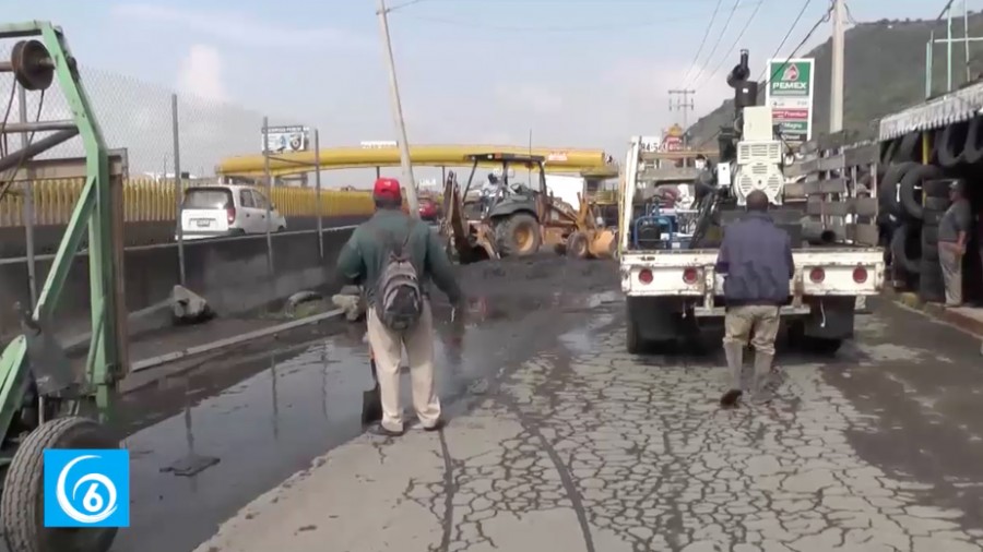 ODAPAS realiza limpieza en avenida Casino de la Selva después de las fuertes lluvias