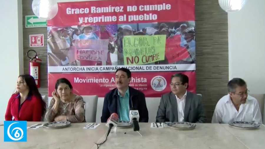 Conferencia de prensa del Movimiento Antorchista en la Ciudad de México