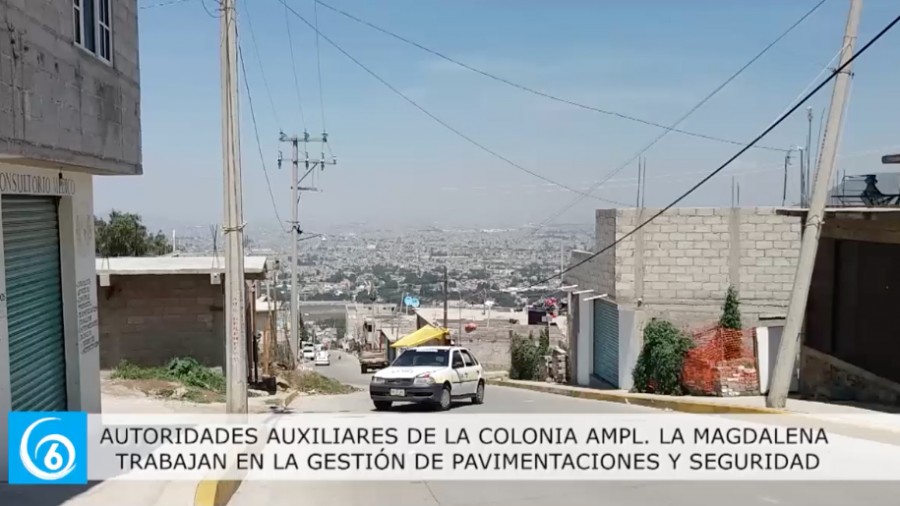 Gestiones de autoridades auxiliares de la colonia Ampliación la Magdalena en La Paz