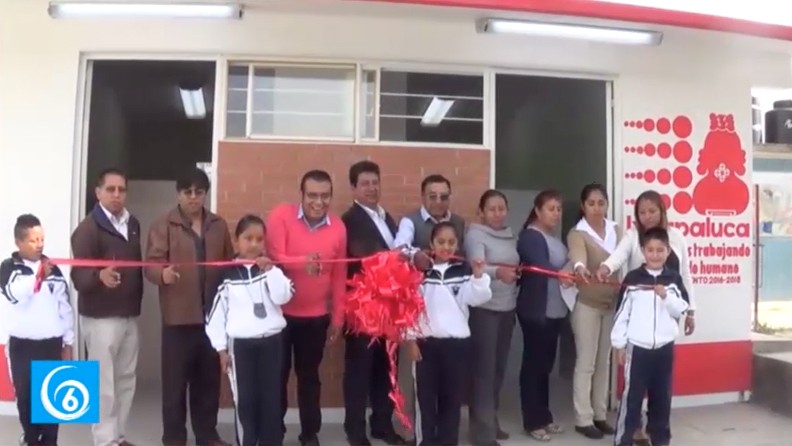 Inauguración de módulos sanitarios en primaria de San Francisco, y secundaria de Los Héroes