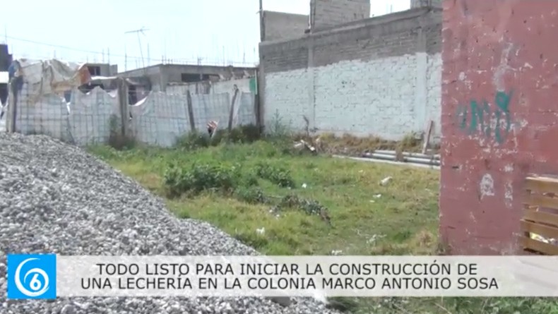 En próximos días se iniciarán los trabajos de construcción de lechería colonia de Chalco