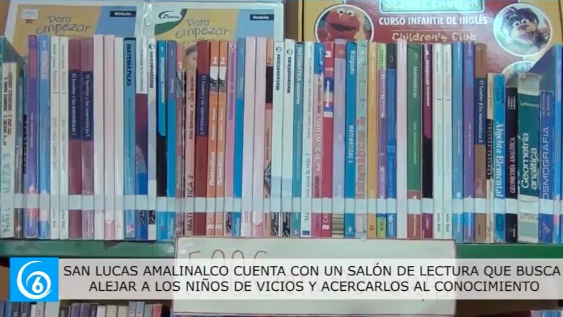 Biblioteca de San Lucas Amalinalco en Chalco ofrece opciones para acercarlos al conocimiento