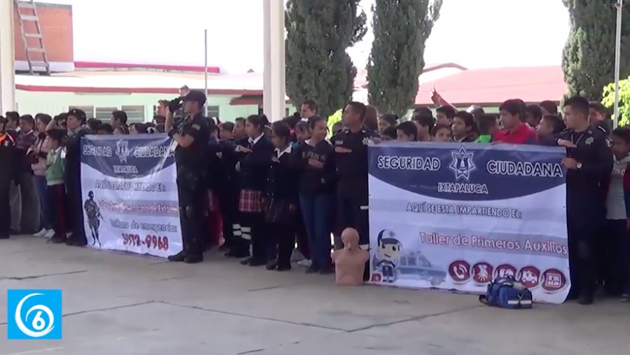 Dirección de Seguridad inicia campaña de sensibilización escolar en Ixtapaluca