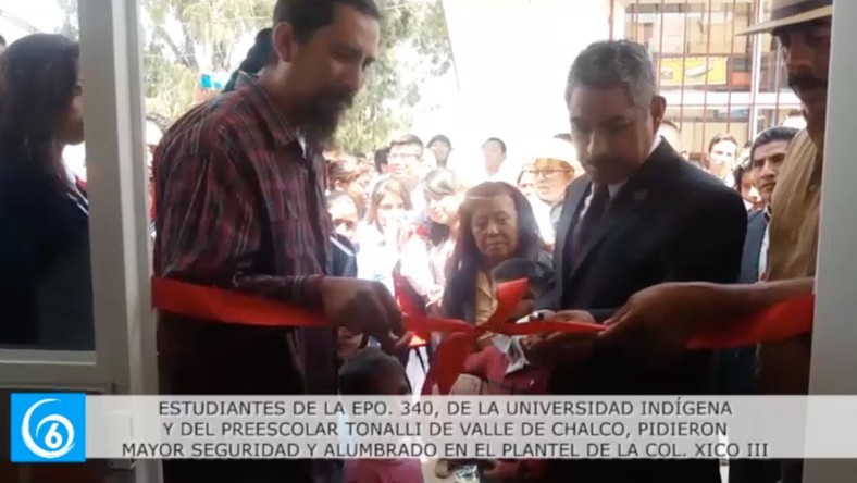 Estudiantes de Valle de Chalco solicitan alumbrado para el preescolar Tonalli