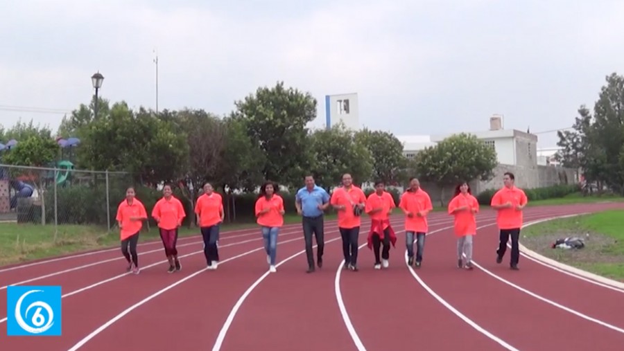 Inauguran pista de atletismo en el deportivo Emiliano Zapata de la colonia La Venta