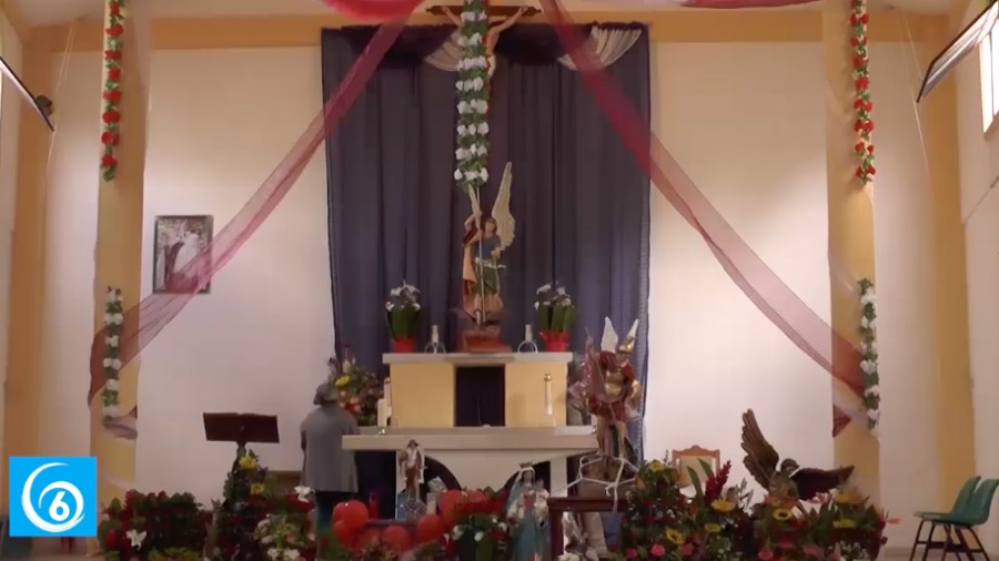Inician los festejos en honor a San miguel Arcángel en la colonia Rincón del Bosque en Ayotla