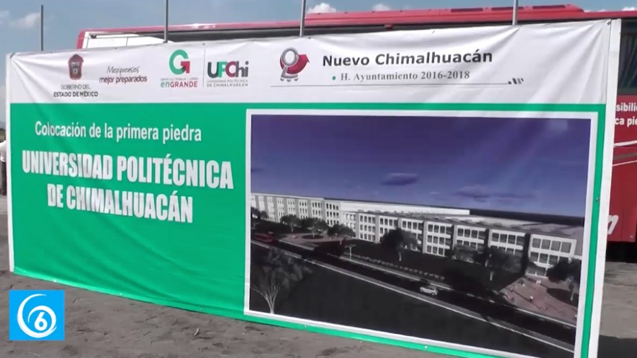 Realizan la colocación de la primera piedra en lo que será la Universidad Politécnica de Chimalhuacán