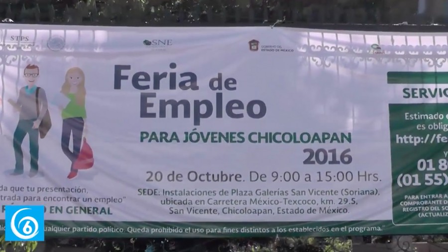 Se llevará a cabo la segunda feria del empleo en Chicoloapan