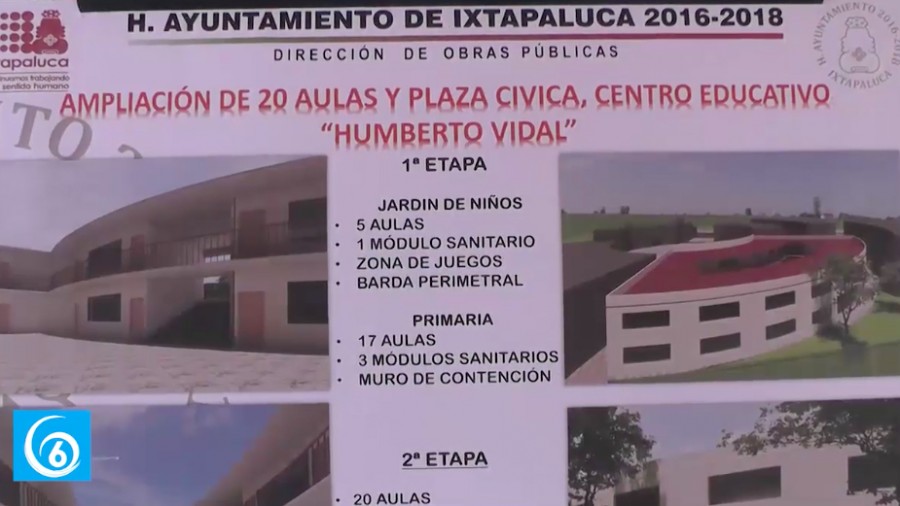 El presidente de Ixtapaluca da inicio a la construcción de una secundaria en la colonia Humberto Vidal