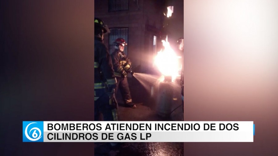 Bomberos atendieron incendio de tanques de gas en Unidad Santa Bárbara