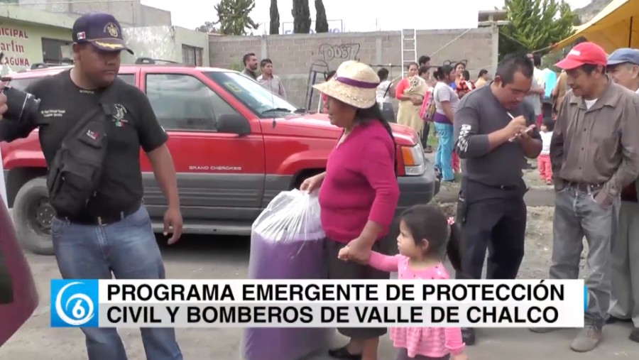 Programa emergente de Protección Civil a personas de la tercera edad en Valle de Chalco