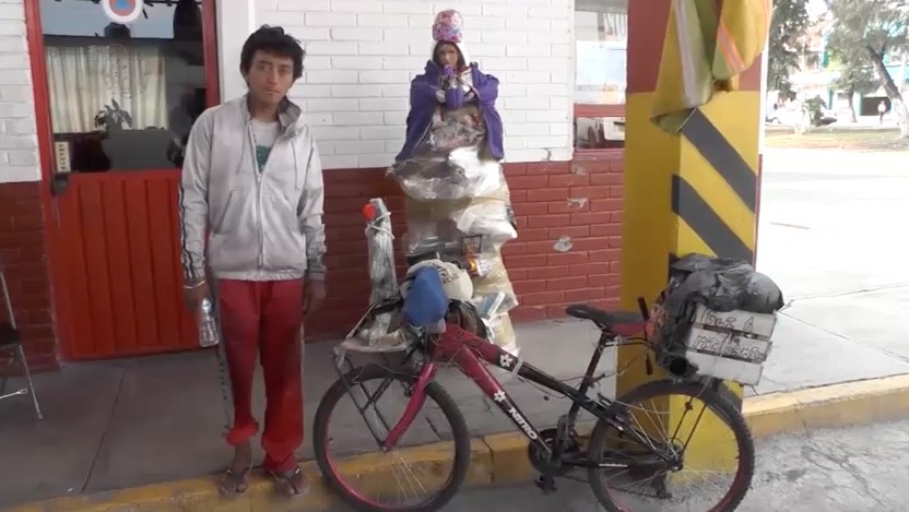 Joven realiza peregrinación en bicicleta de Yucatán a la Basílica de la CDMX