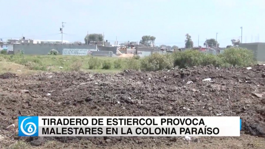 Problemas por tiradero de estiércol en la colonia Paraíso