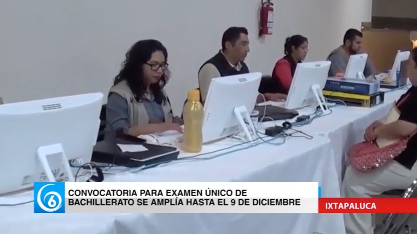 Se amplía convocatoria para examen único de bachillerato