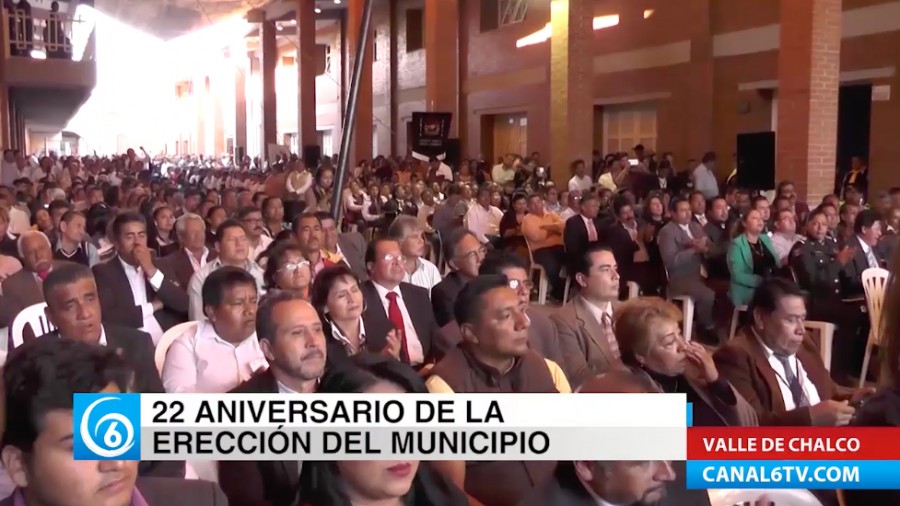 Celebran 22 años de la erección del municipio de Valle de Chalco