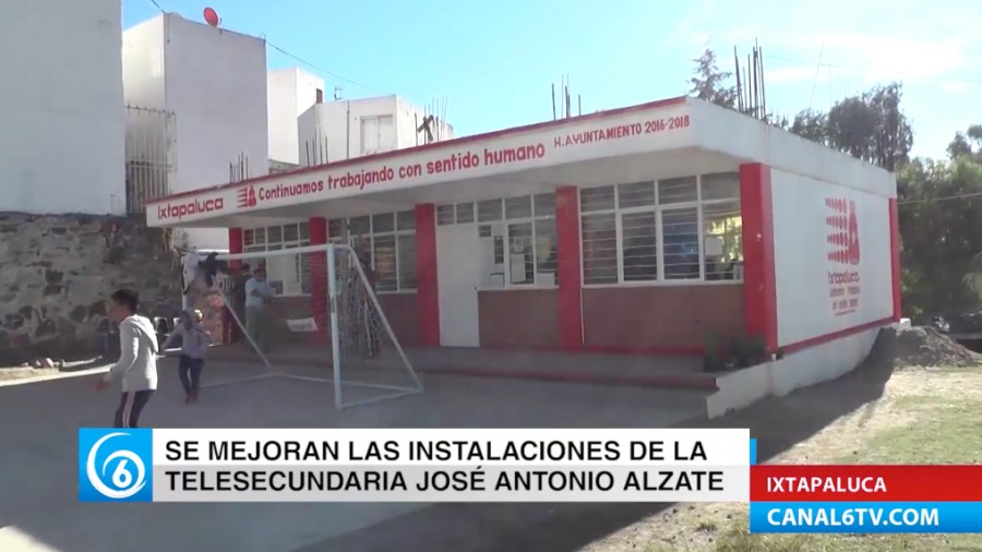 Mejoran las instalaciones de la secundaria José Antonio Alzate