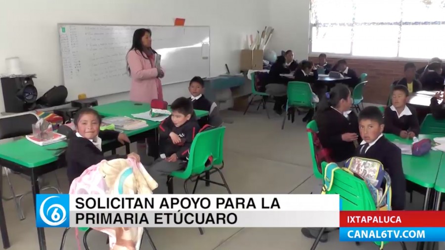 Autoridades escolares de la primaria Etúcuaro, piden apoyos para infraestructura