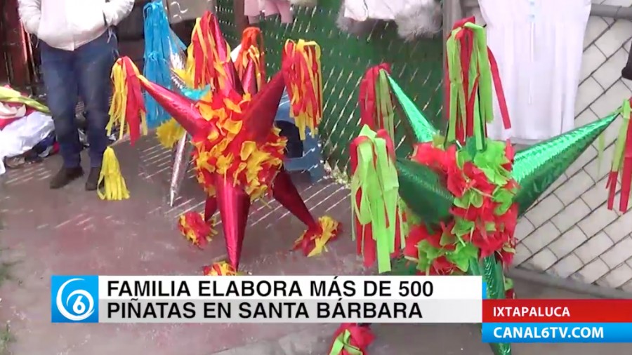 Elaboración de piñatas que ayudan a familias ixtapaluquenses