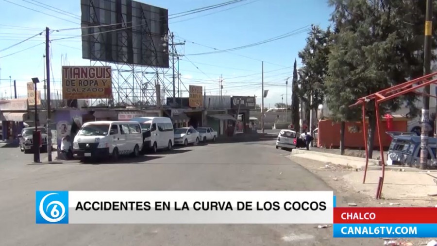 Constantes accidentes en la zona conocida como Los Cocos sobre la federal México-Cuautla