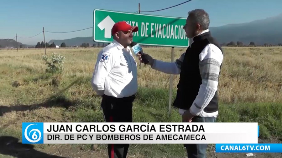 Protección Civil y Bomberos de Amecameca hablan sobre las rutas de evacuación