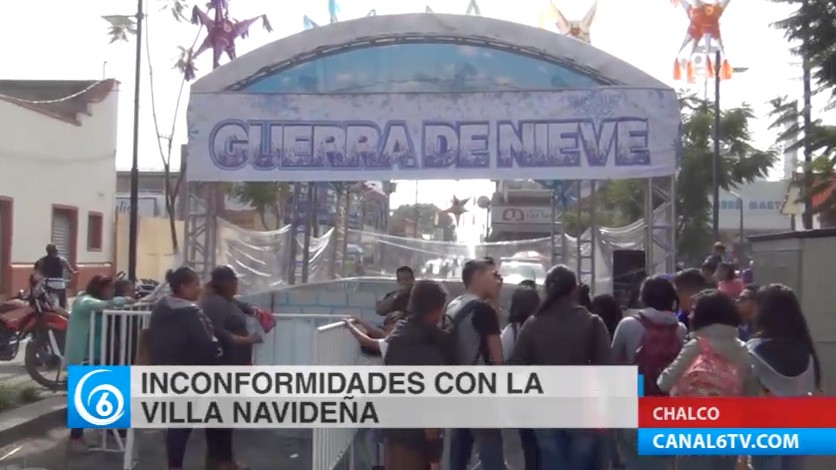 Villa Navideña de Chalco causó molestia en ciudadanos