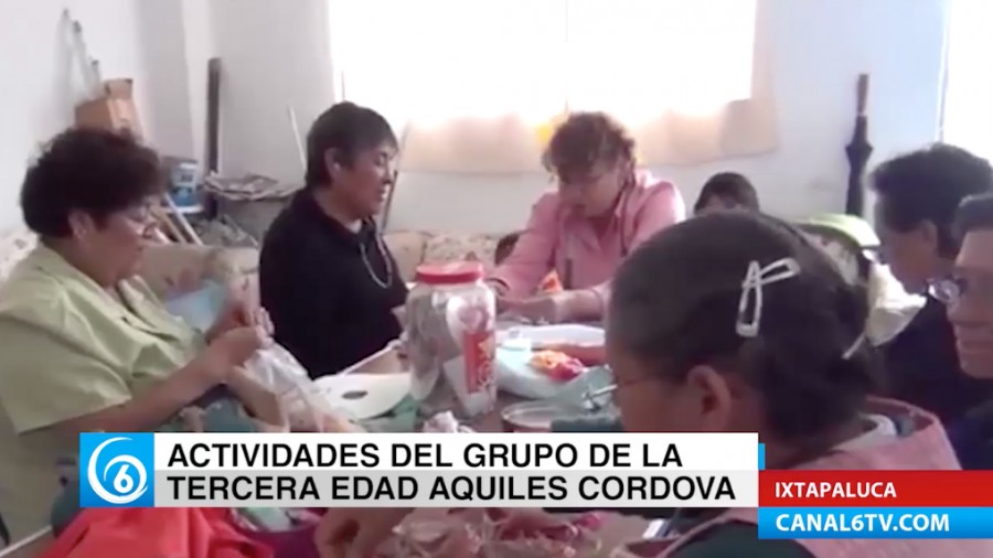 Imparten diferentes talleres para adultos mayores en la colonia Marco Antonio Sosa, Chalco