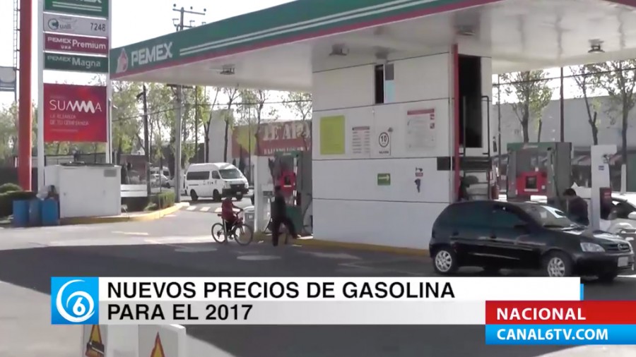 Aumento gradual en el precio de la gasolina en el 2017