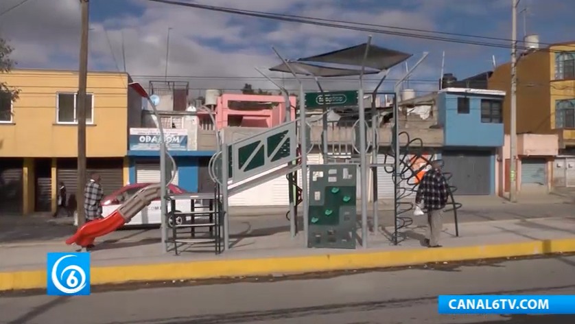 Avance en la construcción del parque lineal del Fraccionamiento Izcalli