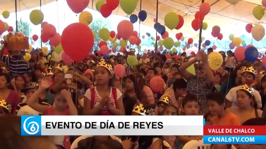 Realizan evento de Día de Reyes Magos en el municipio de Valle de Chalco