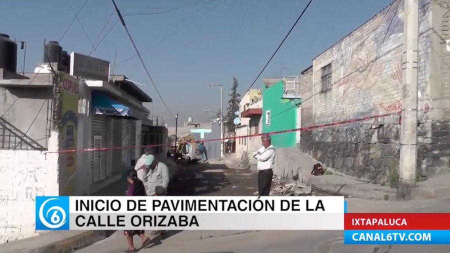 Inicio de rehabilitación de la calle Orizaba en el Pueblo de Ayotla