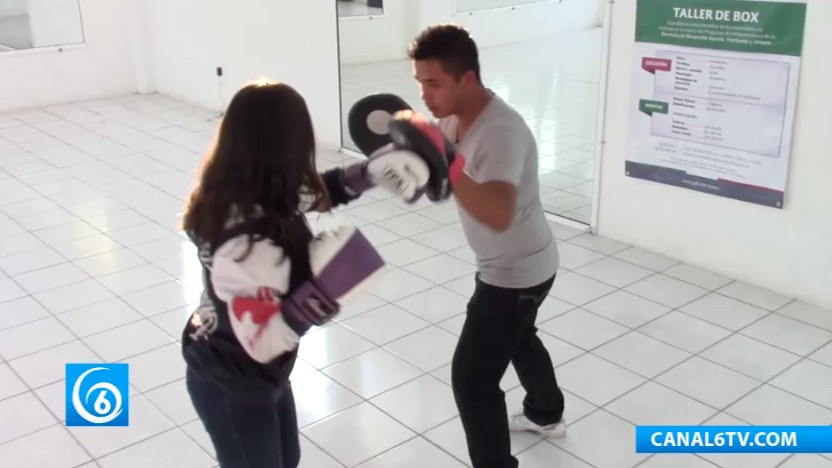 Practica del boxeo en Cuautitlán Izcalli