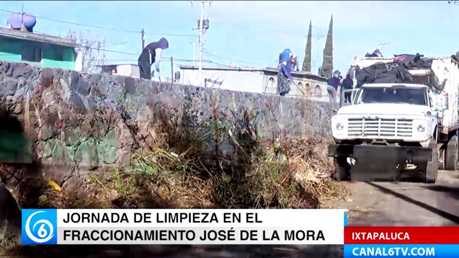 Jornada de limpieza en el fraccionamiento José de la Mora