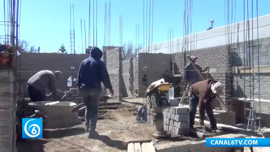 Avance en la construcción del Centro de Desarrollo Comunitario en la colonia Tres Marías en Chalco