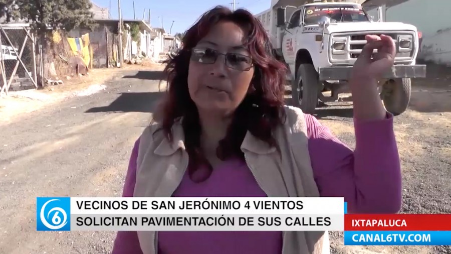 Vecinos de San Jerónimo en Cuatro Vientos solicitan pavimentación de sus calles
