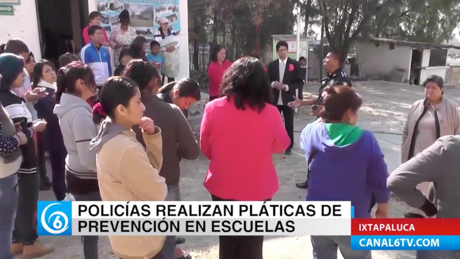 Policía de Ixtapaluca realiza reuniones en escuelas con maestros